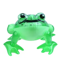 1 шт. чистые ПВХ лягушка Надувные игрушки Детская зеленая лягушка форме Шарики надувные мультфильм Животные игрушка для мальчика Подарок