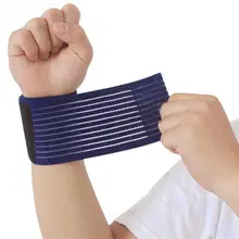 Новая уличная спортивная эластичная повязка для рук тренажерный спортивный браслет поддержка запястья бандаж обертывание фитнес теннис Polsini Sweatband Munhequeira