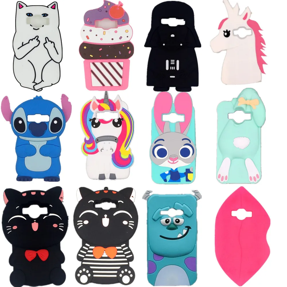 

For Samsung Galaxy J1 Ace Case Lovely Cute 3D Cartoon Soft Silicon Cover For Samsung Galaxy J1Ace j110 J110F Phone Cases