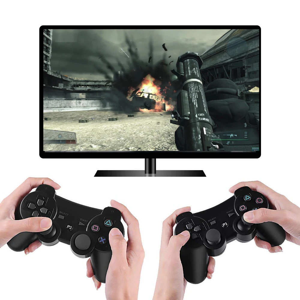Best Price Cheap bszfa Bluetooth Controller For Sony PS3 Gamepad PC Controller Wireless For PS3 Mando Joystick SIXAXIS Controle Game Accessories