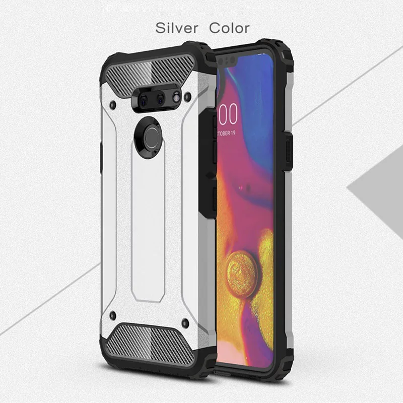 Phone Case For LG G8 Hard PC With Soft TPU Case For LG G8 ThinQ Heavy Duty Armor Silicon Cover Shell Coque Capa Fundas (17)