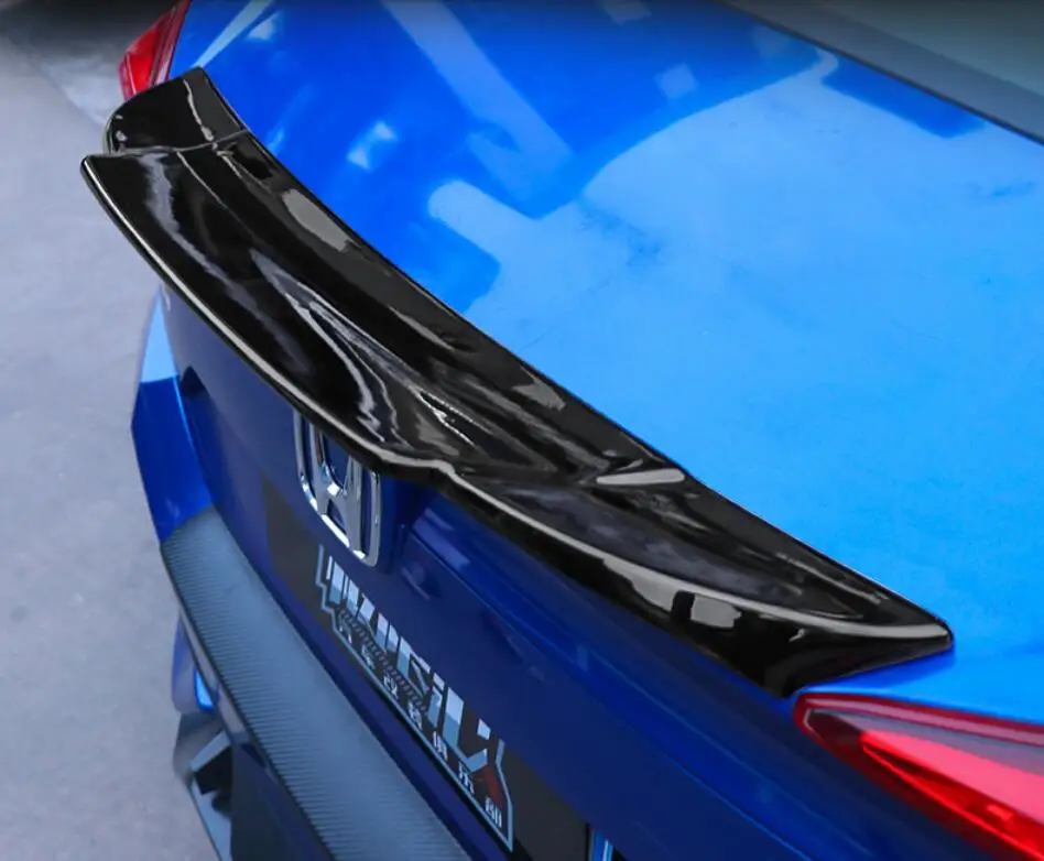 JINGHANG ABS Paint Car Rear Wing Trunk Lip Spoilers Fits For 16 18