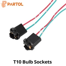 Partol T10 W5W W3W 147 152 158 159 161 168 светодиодная лампочка разъем автомобиль лампа свет лампы адаптеры для розеток переходник с удлинителем