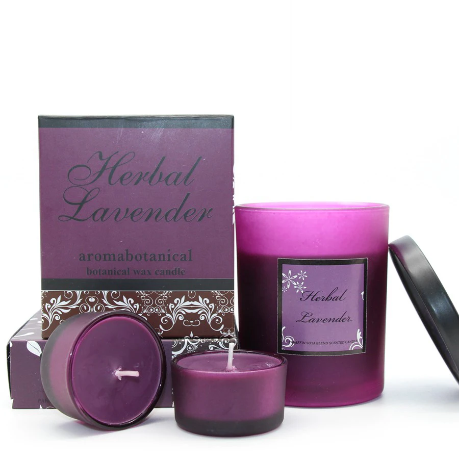 Glass Smokeless Candle Set Aromatherapy Bougies Et Chandelles