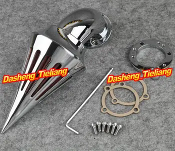 

Chrome Motor 360 Degree Slotted Spike Air Filter Cleaner Intake For Harley Sportster XL Touring Dyna Fat Boy Softail Custom