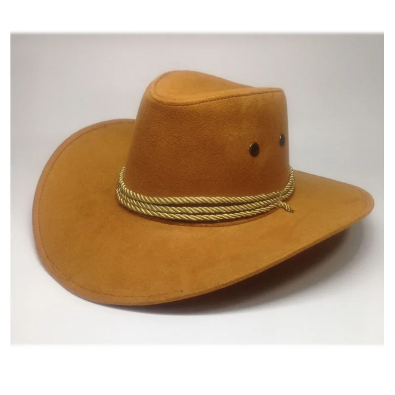 Adult or Kids Black Faux Felt Cowboy Hat NEW