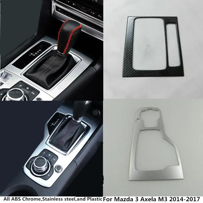 Us 19 93 12 Off For Mazda 3 Axela M3 2014 2015 2016 2017 Car Inner Stick Abs Chrome Middle Front Shift Stall Paddles Cup Lamp Frame Trim 1pcs In