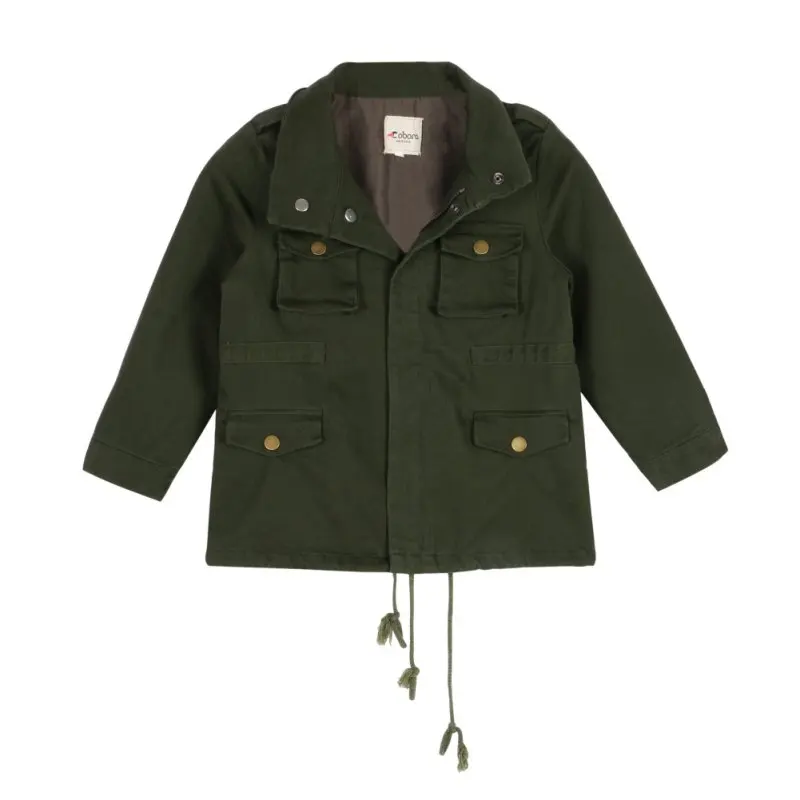 

Baby Kid Boy Girl Military Army Coat Zipper Jacket Outwear Tops Outerwear