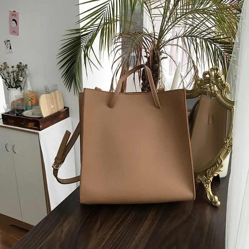 

Retro Handbags PU Leather Large Capacity Tote Bags for Women Designer Shoulder Bags Fashion Messenger Bag Casual Shopper Bags
