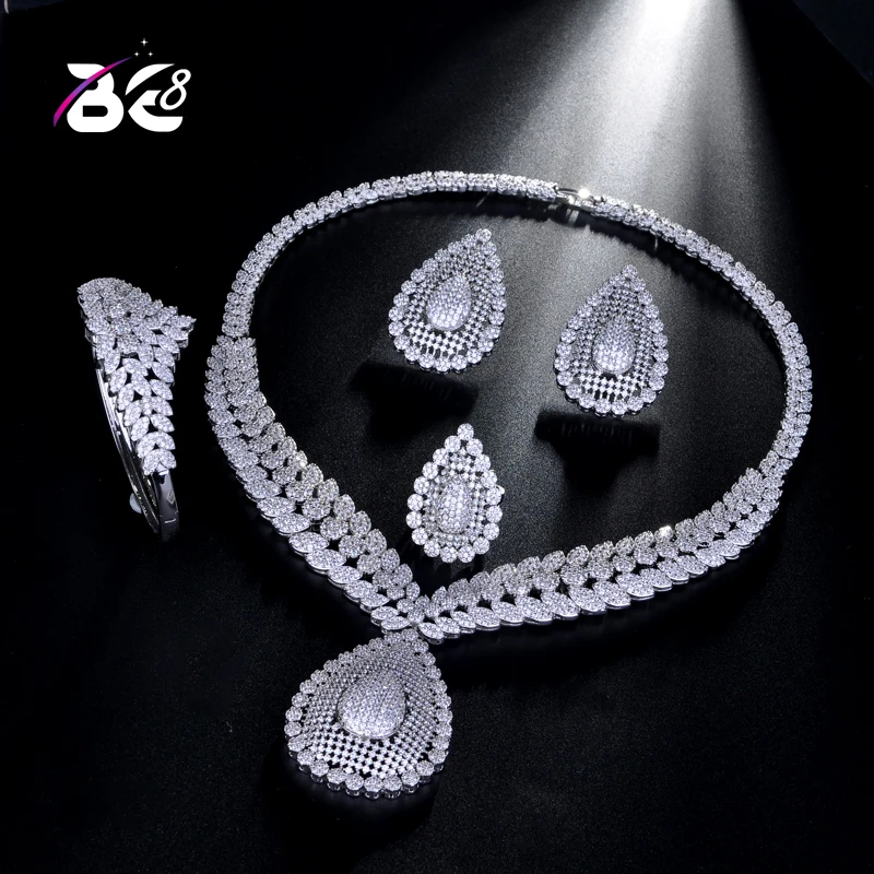 Be 8 Luxury Dubai AAA Cubic Zirconia Jewelry Sets for Women Elegent