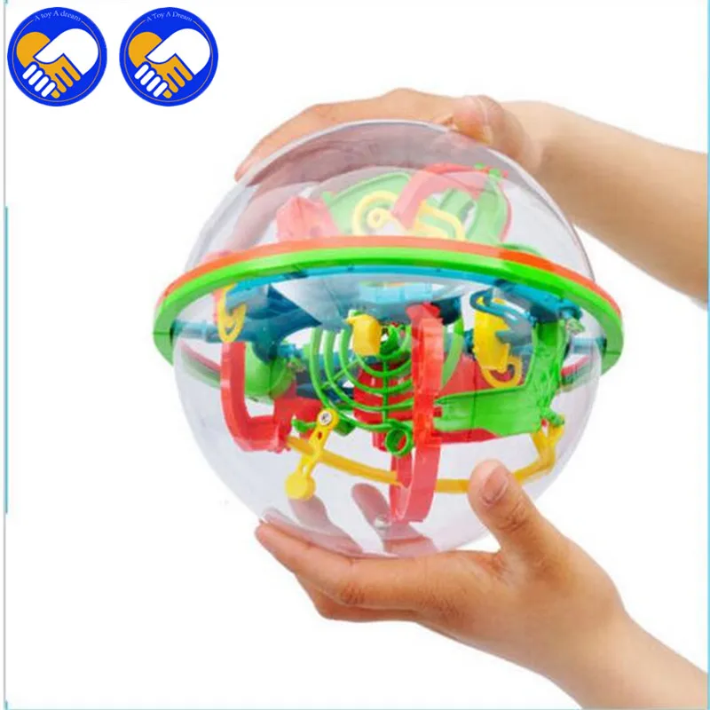 A TOY DREAM 138 Steps Big Size 3D Perplexus Maze Ball Magic Rolling Marble Puzzle Cube Funny Globe Brain Teaser Game 20cm | Игрушки и