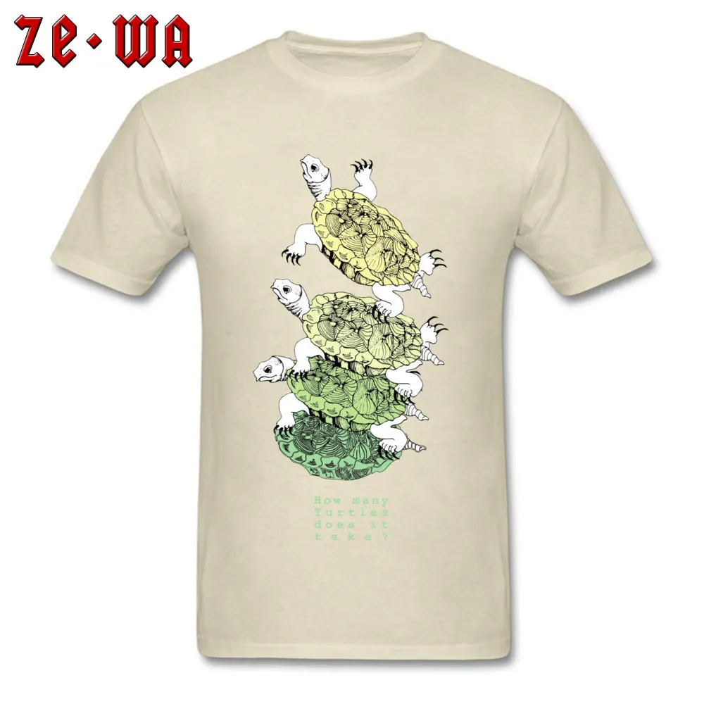  Boy T Shirts Casual Design T Shirt 100% Cotton Crew Neck Short Sleeve Family T Shirts Father Day Free Shipping How many turtles does it take beige