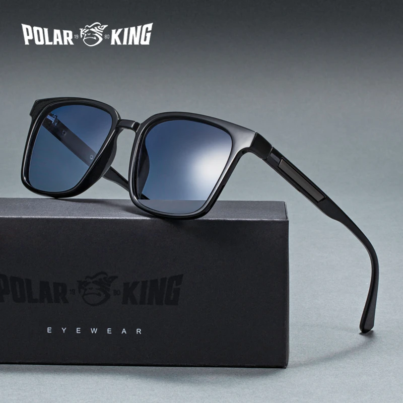 

POLARKING Brand Plastic Polarized Gradient Men Sunglasses For Driving Oculos de sol Men's Square Sun Glasses Shades For Travel