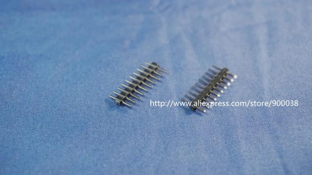 100pcs 1x10 P 10 Pin 2.0 mm Header male single row Straight PCB 180 Through Hole Insulator height 2.00mm Rohs Lead Free | Обустройство