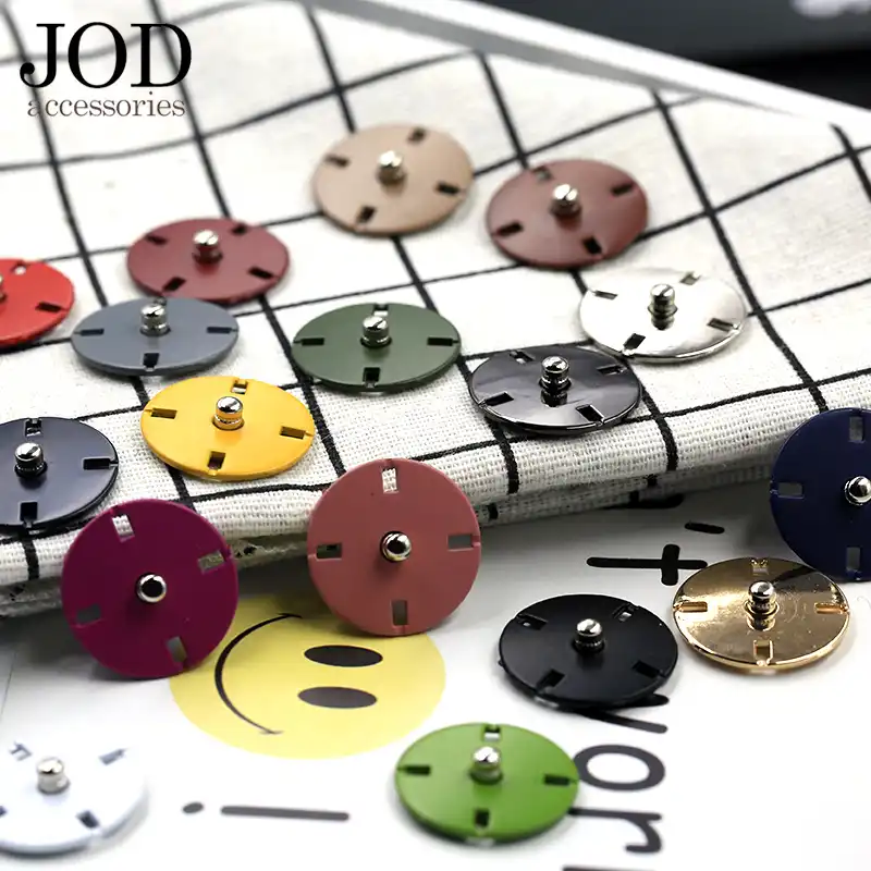 10 Hollow Flower Shaped Metal Snap Buttons Clothes Clasp Fasteners DIY Sewing