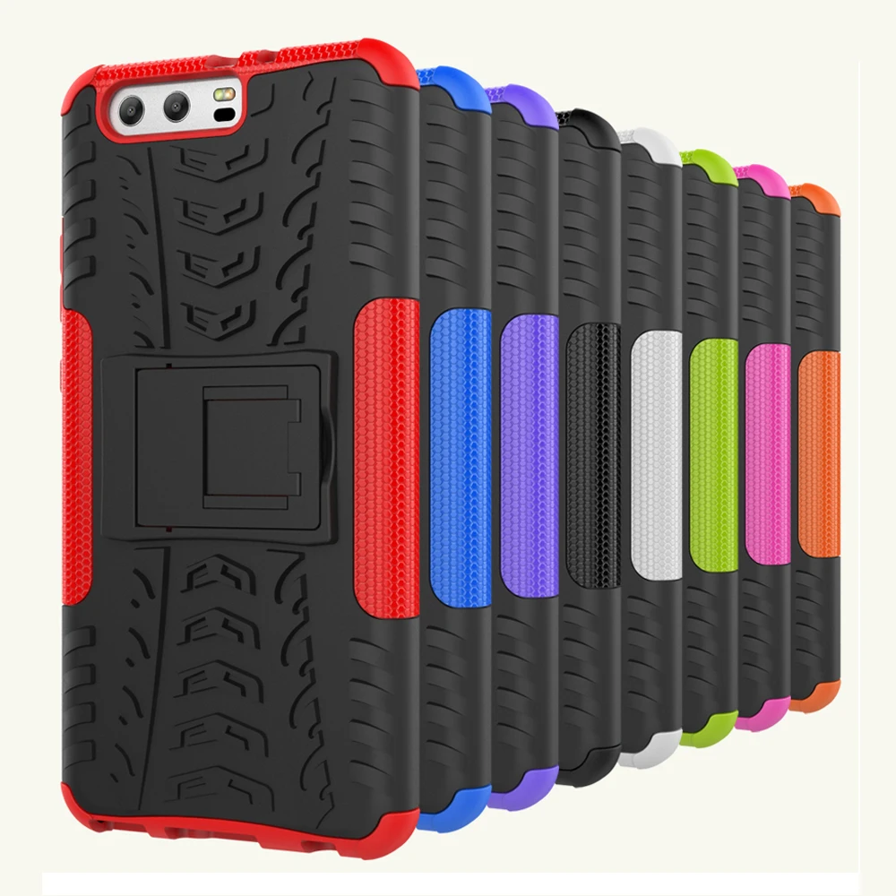 For Huawei P10 / Plus Tough Impact Case Heavy Duty Armor Hybrid Anti-knock TPU Silicon Hard Back Cover |