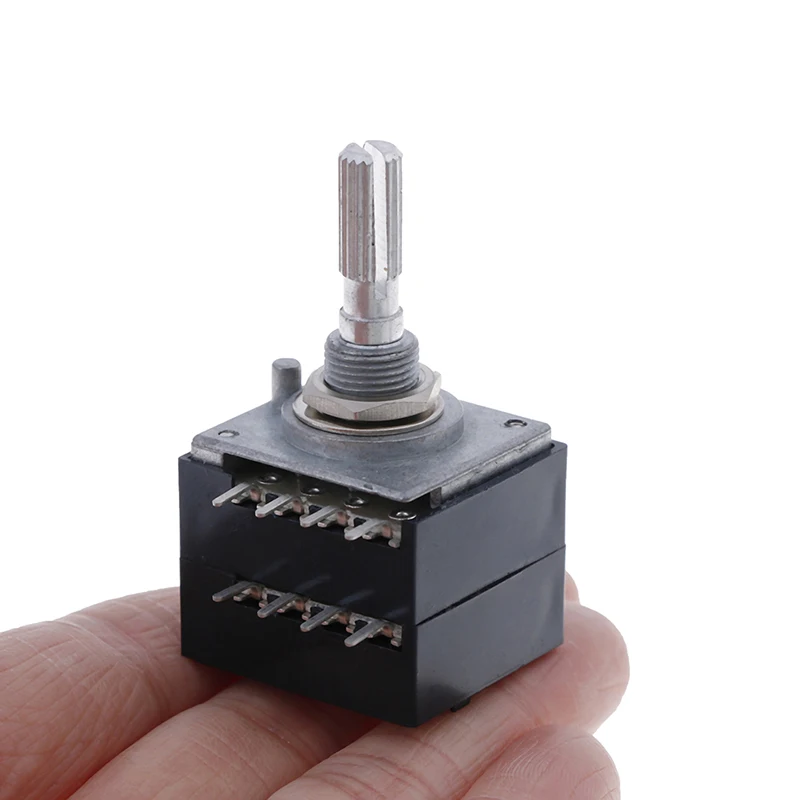 1pc Potentiometer Log 500K ALPS Audio Amp Volume Control Pot Stereo Switch 6pin