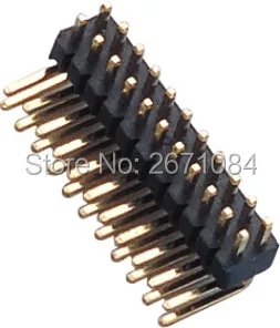 

200pcs/Lot 2*10Pin Dual Row Right Angle 1.27mm Pin Header Connector Strip For PCB Ardunio Insulator height 1.5mm gold flash