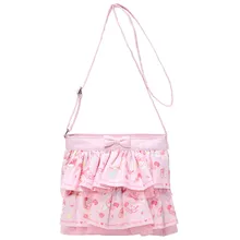 Мультяшная сумка-мессенджер My Melody на плечо, сумка-мессенджер с двойным использованием, милая сумка-тоут с кружевными оборками в стиле Лолиты, сумки через плечо для девочек