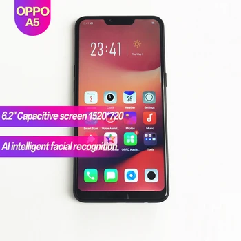 OPPO A5 Original Android Smart Phone 6.2" Full Screen Global Rom 4230mAh 1520x720 Face recognition 1080P 13MP+2MP