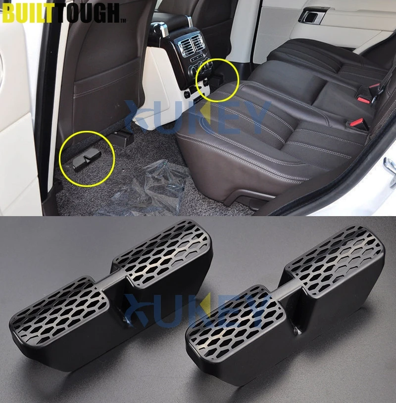 

2Pcs For Range Rover / Sport L405 L494 2013-2018 Seat Rear AC Heat Floor Air Conditioner Duct Grill Grille Air Vent Outlet Cover