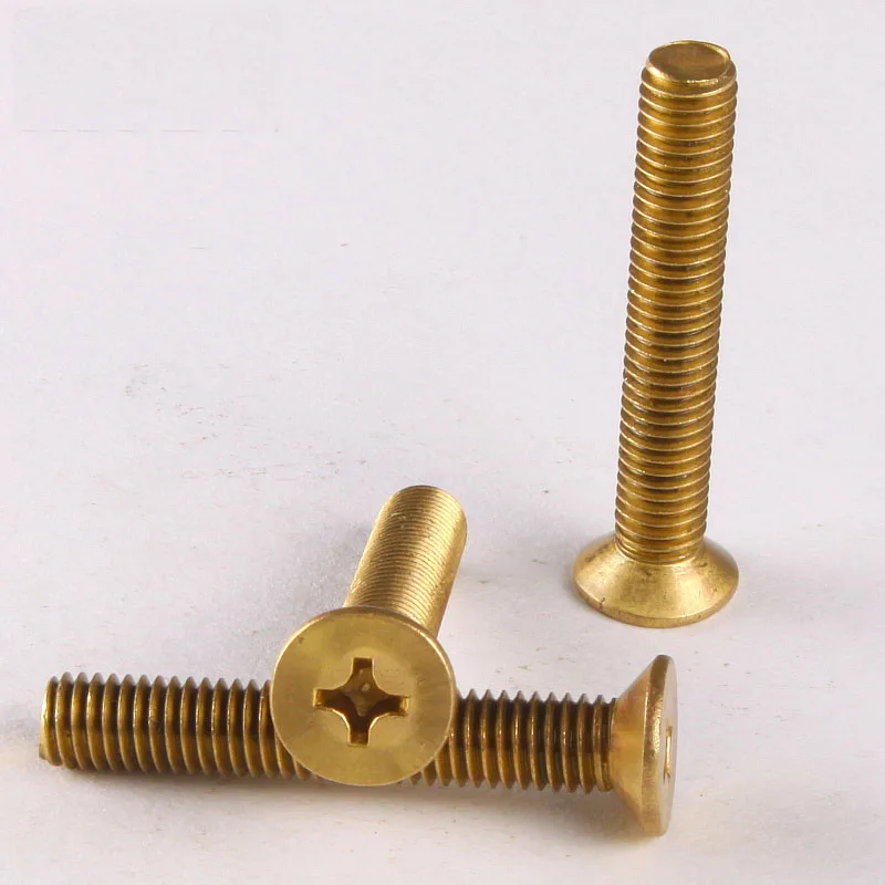 

20PCS Copper Phillips Head Screws / Flat Machine Screw / Countersunk Head Machine Screws M2.5 * 5 GB819