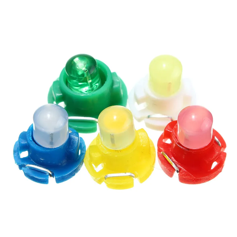 

10x T4 LED Neo Wedge Dashboard Instrument Cluster Lights Car Panel Gauge Dash Bulbs White/Blue/Red/Green/Yellow DC 12V