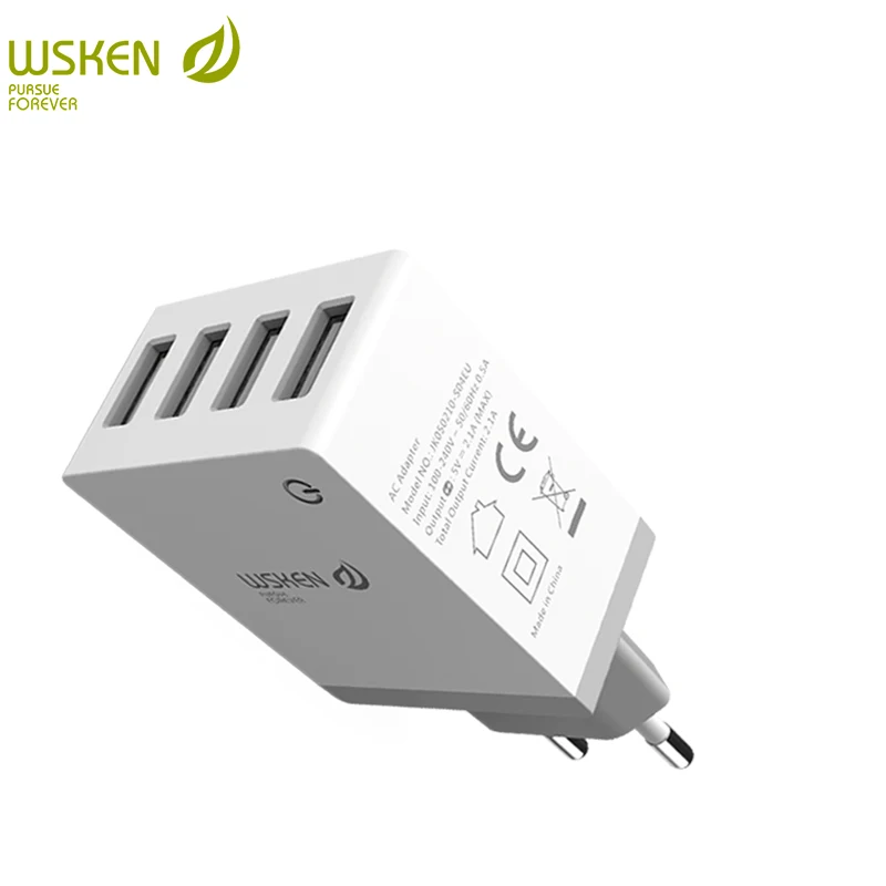 Зарядное устройство WSKEN с 4 USB портами 2 1 А|wall charger|usb chargercharger for phone |