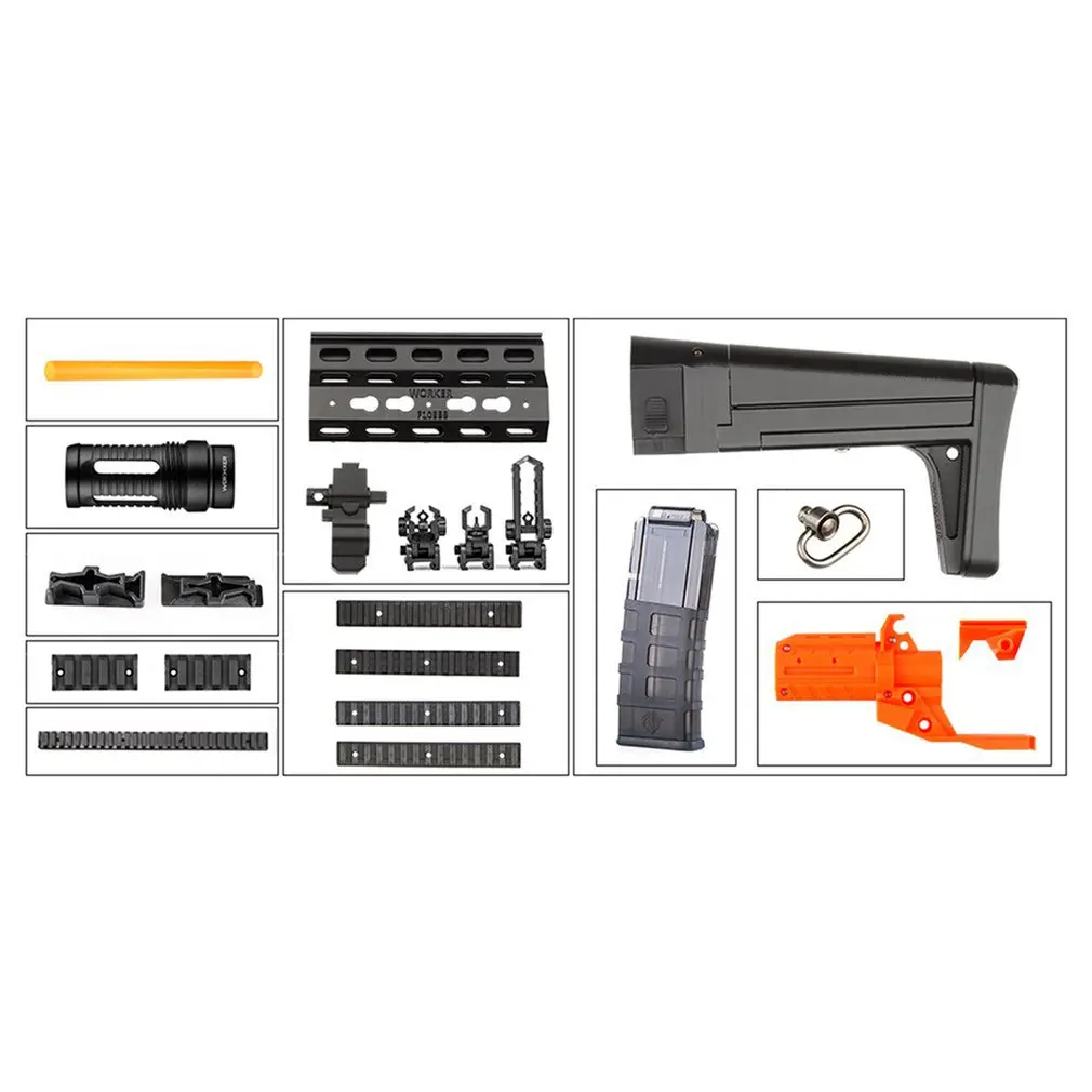 

Worker STF-W011 XCR-L Mini Mod Kits Set With Orange Adaptor for Nerf N-Strike Elite Stryfe Blaster