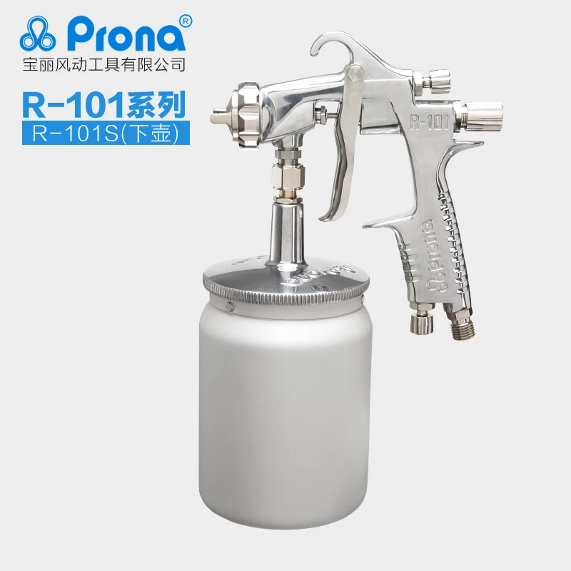 Prona R 101 ручной пистолет с чашкой бесплатная доставка R101 0 8 1 3 5 мм сопла выбрать HVLP