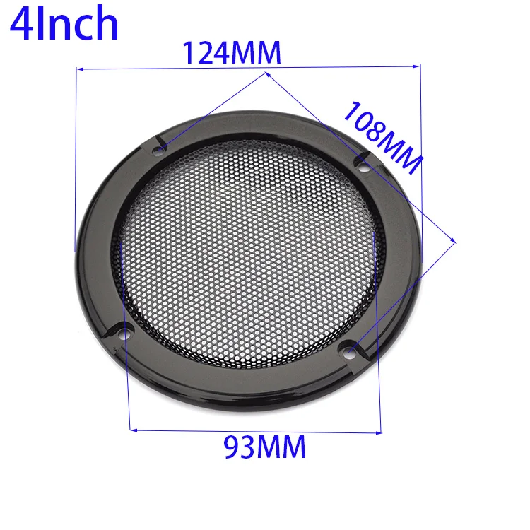 Tenghong, 2 шт., сетчатая Крышка для динамика, 2, 4, 5, 6,5 дюйма, сменная Защитная Сетчатая Крышка для динамика, решетка, круг, аксессуары для динамика