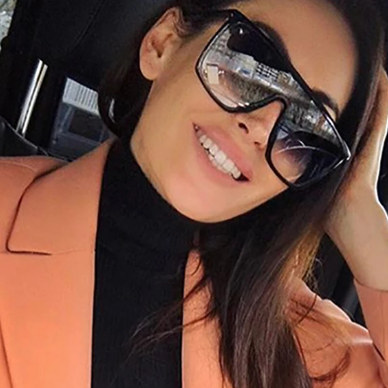 

RSSELDN Square Oversized Sunglasses Women Fashion Sun Glasses Lady Brand Designer Vintage Shades Gafas Oculos de sol UV400