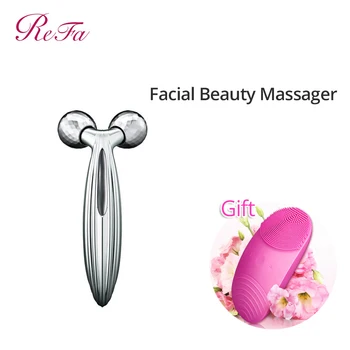 

ReFa CARAT RAY Roller Massager Micro-current Kneading Massage Facial Lifting Body Slimming Detox Platinum Coated Waterproof