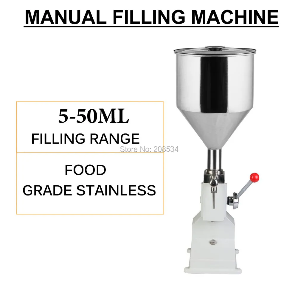 Hand cream liquid filling machine Manual filling machine for honey, paste, oil, shampoo Hand cream liquid filling machine Manual filling machine for honey, paste, oil, shampoo