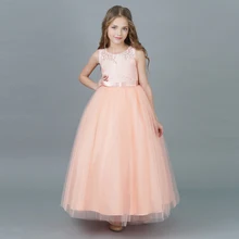 Принцесса Туту Розовое платье для 6 14 т для маленьких девочек летняя детская одежда vestidos Infantil для выпускного подросток дети принцессы Свадебные платье