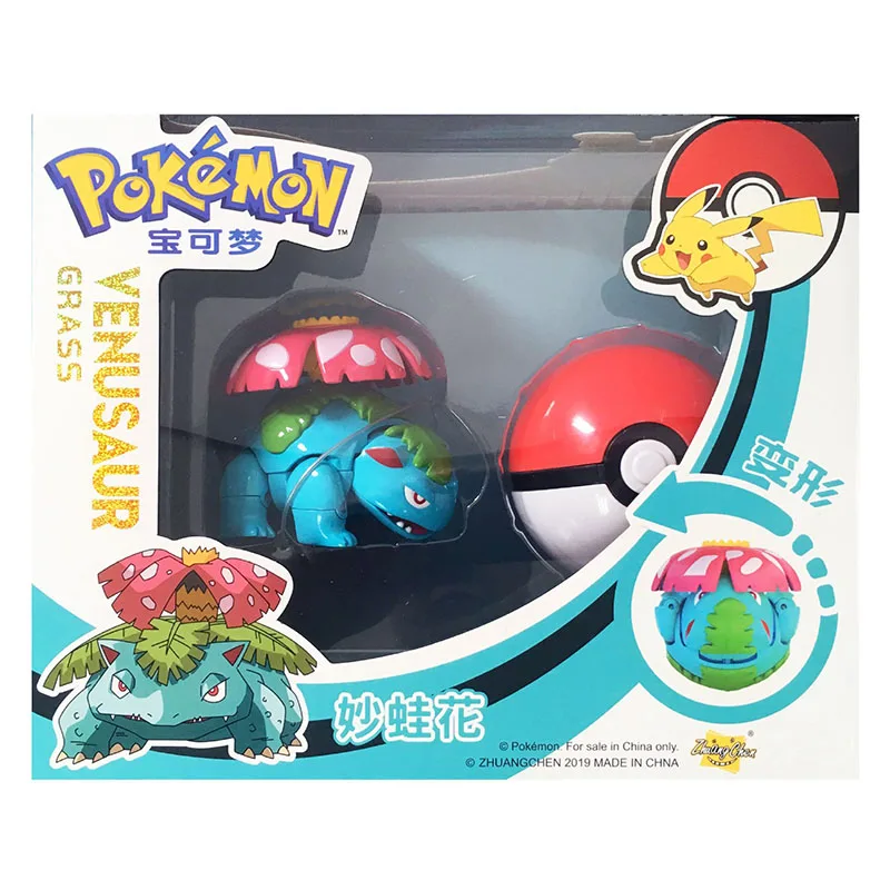 Аниме Покемон Пикачу; Чаризард Venusaur pokeball poke ball капсула игрушки преобразования