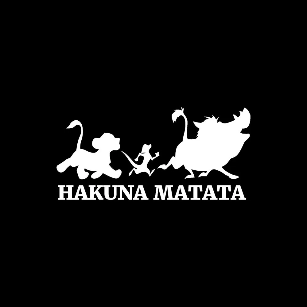 Король Лев говорящий: Hakuna Matata не беспокойтесь Цитата декоративные настенные наклейки для дома декоративные съемные виниловые наклейки на стену 18Oct