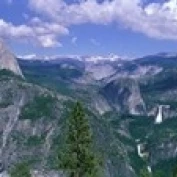 Nevada Fall And Half Dome  Yosemite National Park  California Poster Print (18 x 6)
