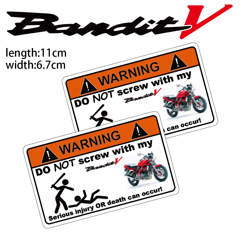 

KODASKIN Motorcycle Cheap Creative Warning Sticker Decal for Suzuki GSF 250 V Bandit