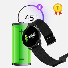 Лучший водонепроницаемый датчик сердечного ритма BLE 4,2 умный браслет с шагомером монитор сна 45 дней в режиме ожидания Smartband