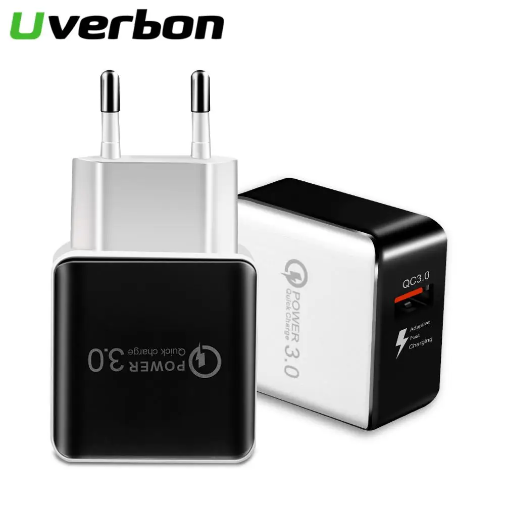 

QC3.0 Fast USB Charger EU Plug US Plug Travel Wall Phone Charger For iPhone X Power Adapter For Type C cable For Huawei Samsung