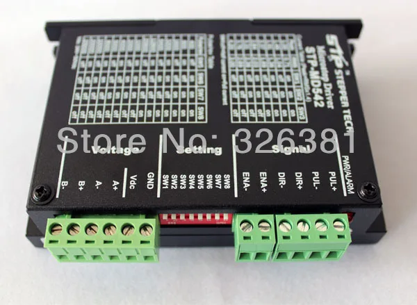 

57 86 stepper motor drive MD542 current 1-4.2 A 128 segment 542 drives Two phase drives M542 Controller For CNC Machine