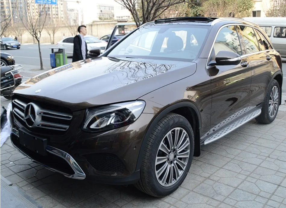 Автомобильные подножки боковые педали для Mercedes Benz GLC X253 AMG Φ 2016 2017 высокое