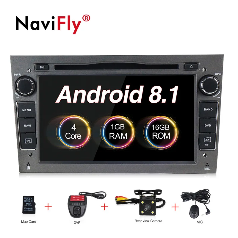 Clearance 2DIN Android8.1 HD screen 1024*600 Car multimedia player for Opel Astra Vectra Antara Zafira Corsa with radio gps dvd player 0
