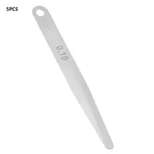 5 шт. щупы из нержавеющей стали 0,08 мм/0,1 мм опция толщиномер щупа метрический толщиномер наполнителя измерительный инструмент