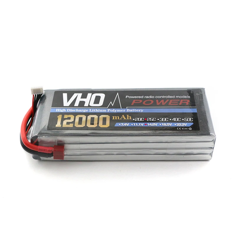 

VHO 4S 14.8v 12000mah 25c 2PCS Shaft the Uninhabited Machine HM Lithium Battery for RC Plane