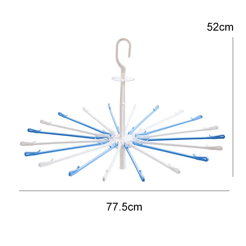 Umbels, 20 зажимов, детская вешалка, пластиковая сушилка, детские подгузники, вращающаяся, ветрозащитная вешалка для полотенец, зажим