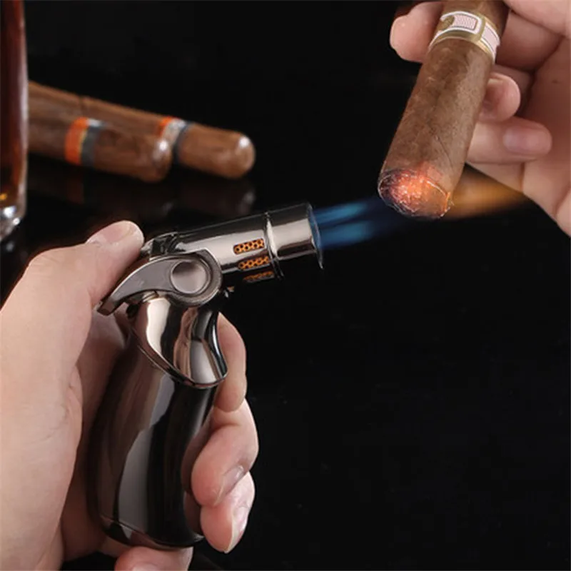 

Cigarette Cigar Lighter Portable Outdoor BBQ Flame Gun Welding Gas Torch Burner Lighter Gas Soldering Cooking Lighters Tools