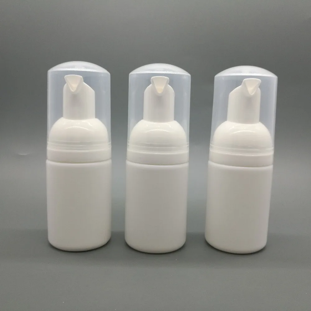 10pcs/lot 30ml HDPE White foam soap bottle, plastic refillable bottles