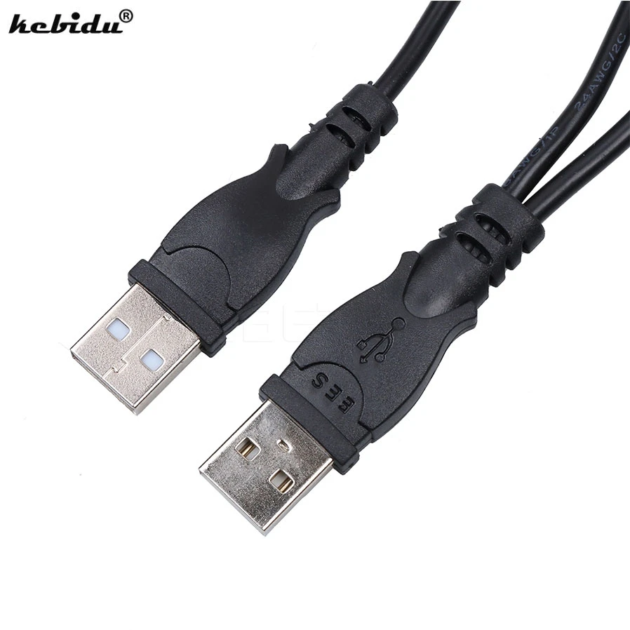 

kebidu Dual USB 2.0 To Sata 22 Pin 2.5 Inch Hard Drive HDD Adapter Converter Serial For ATA DVD CD With Power Cable For Laptop